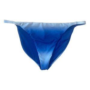 🆕 Aqua Cheeky Swim Bottom Womens Large Blue Ombré Bikini NWT NEW
